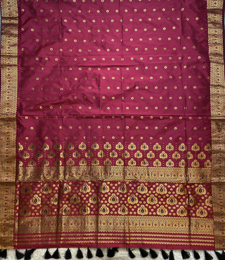 Mix Pat* Woven Assamese Saree – Chadorkart