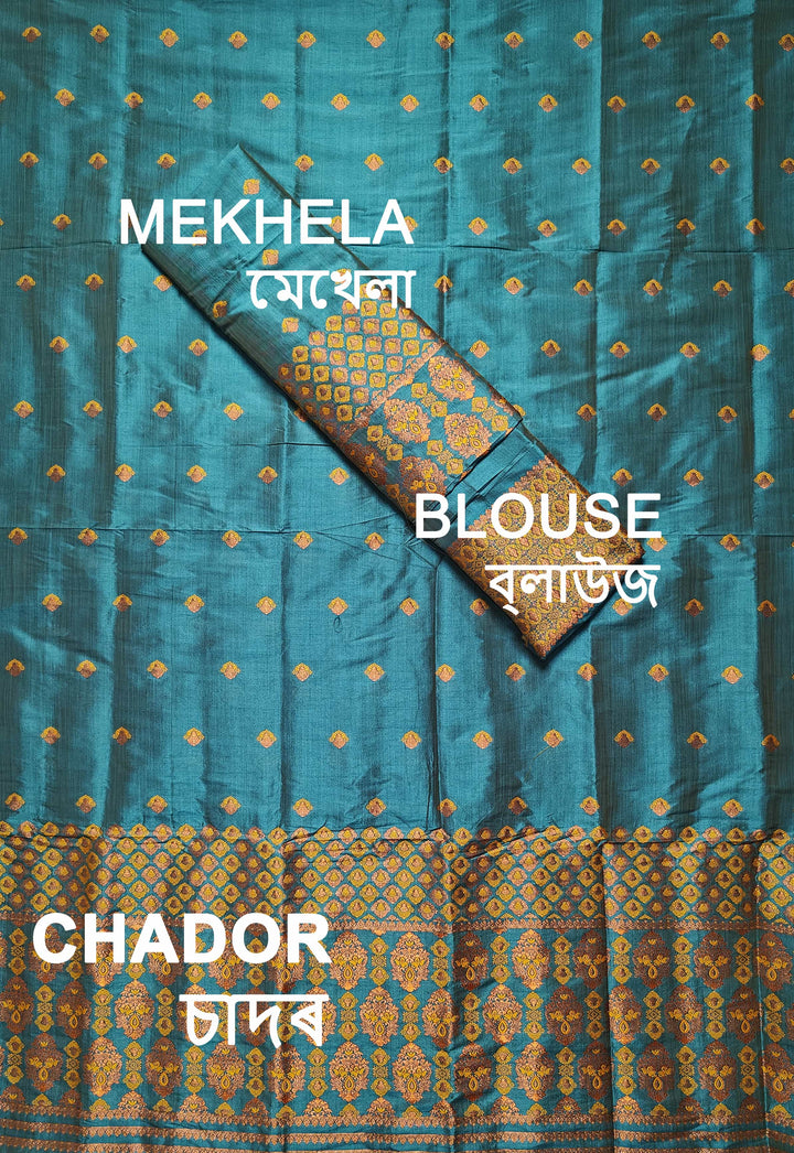 Premium Bhagalpuri Art Toss* Mekhela Sador