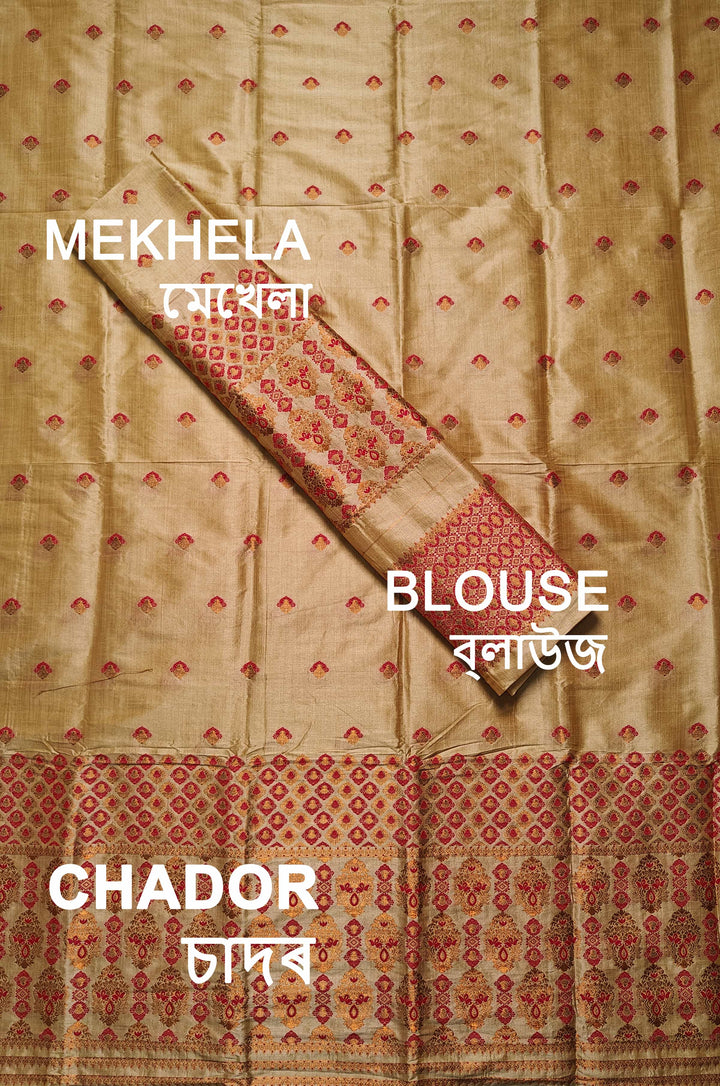 Premium Bhagalpuri Art Toss* Mekhela Sador