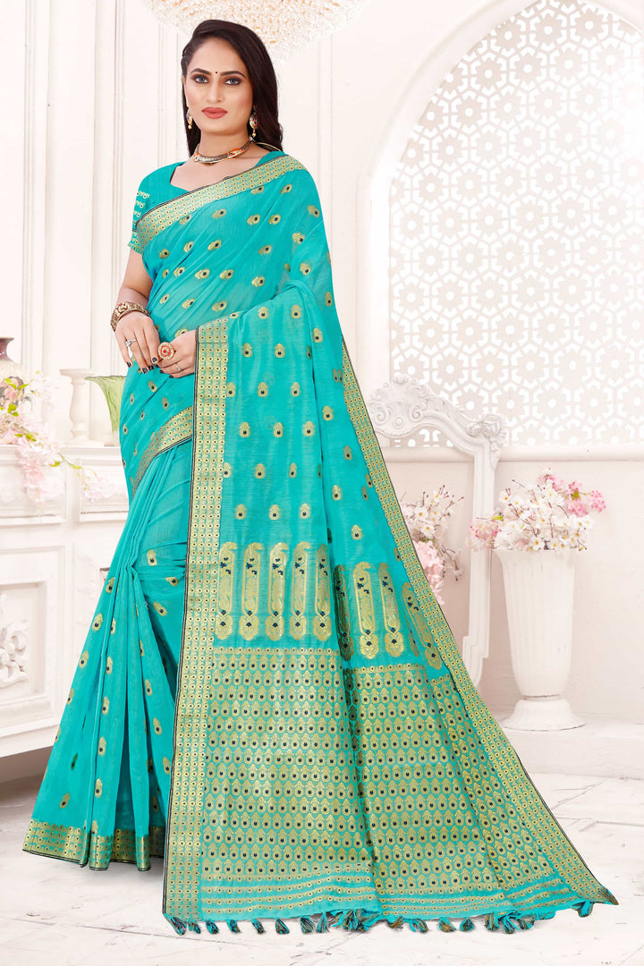 AC Cotton* Woven Assamese Saree