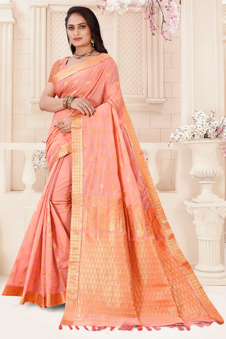 AC Cotton* Woven Assamese Saree