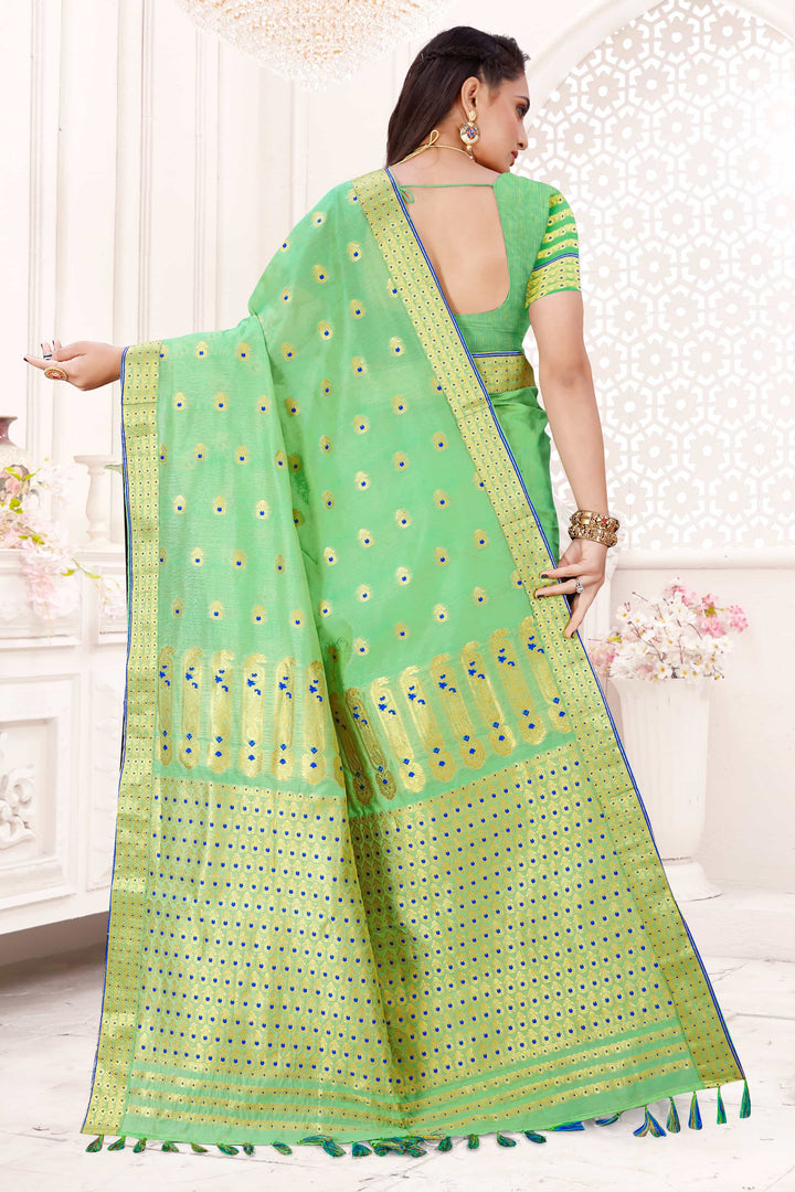 AC Cotton* Woven Assamese Saree