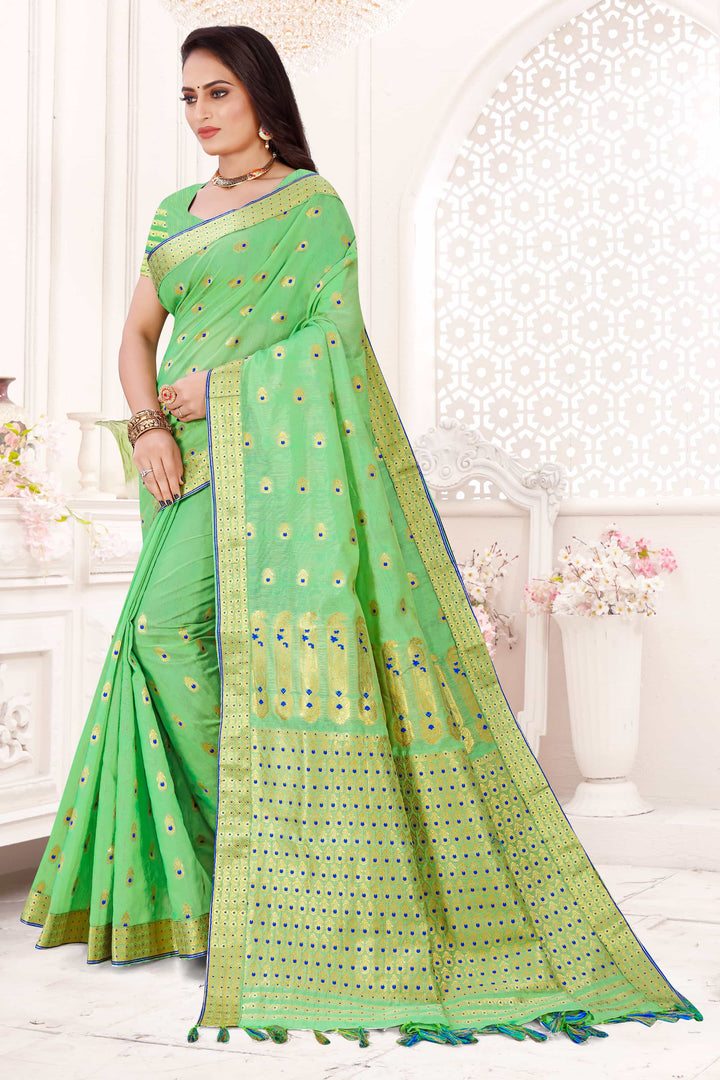 AC Cotton* Woven Assamese Saree