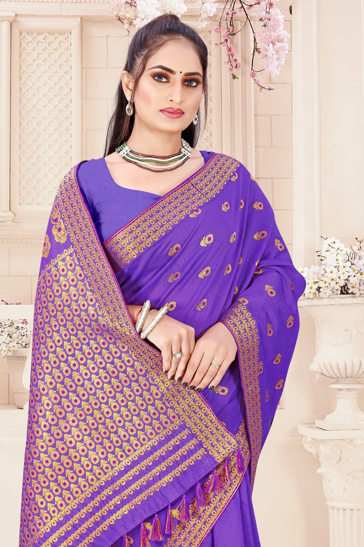 AC Cotton* Woven Assamese Saree
