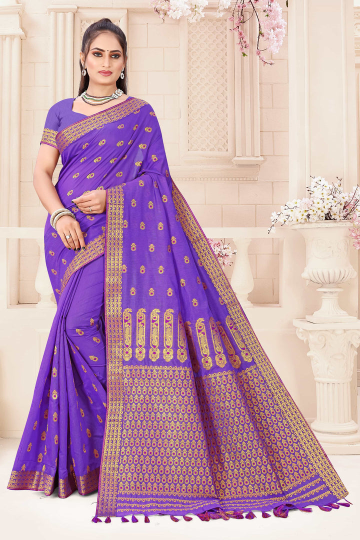 AC Cotton* Woven Assamese Saree