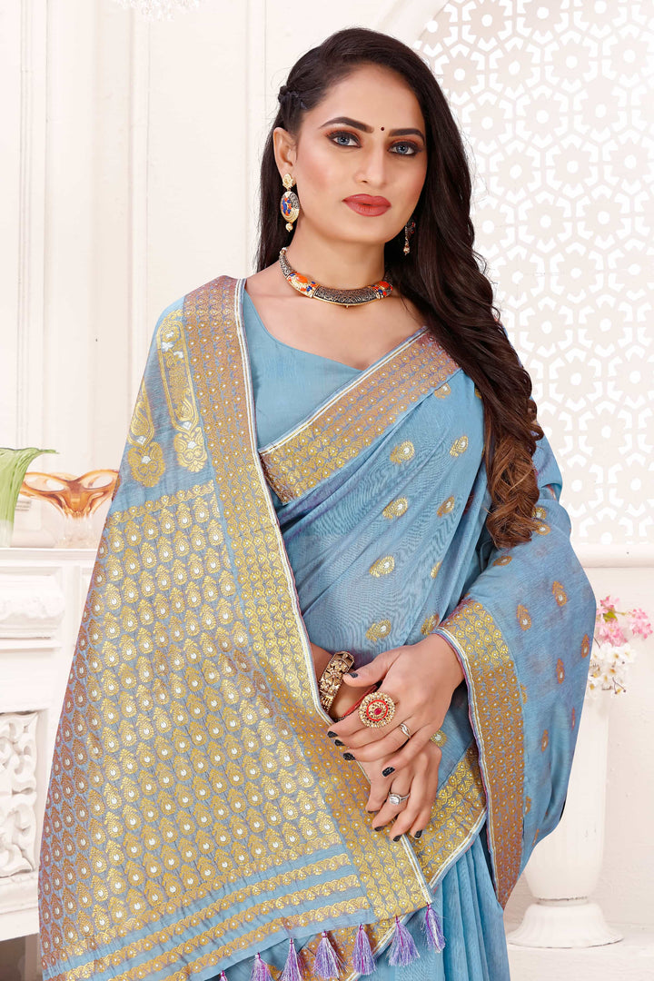 AC Cotton* Woven Assamese Saree