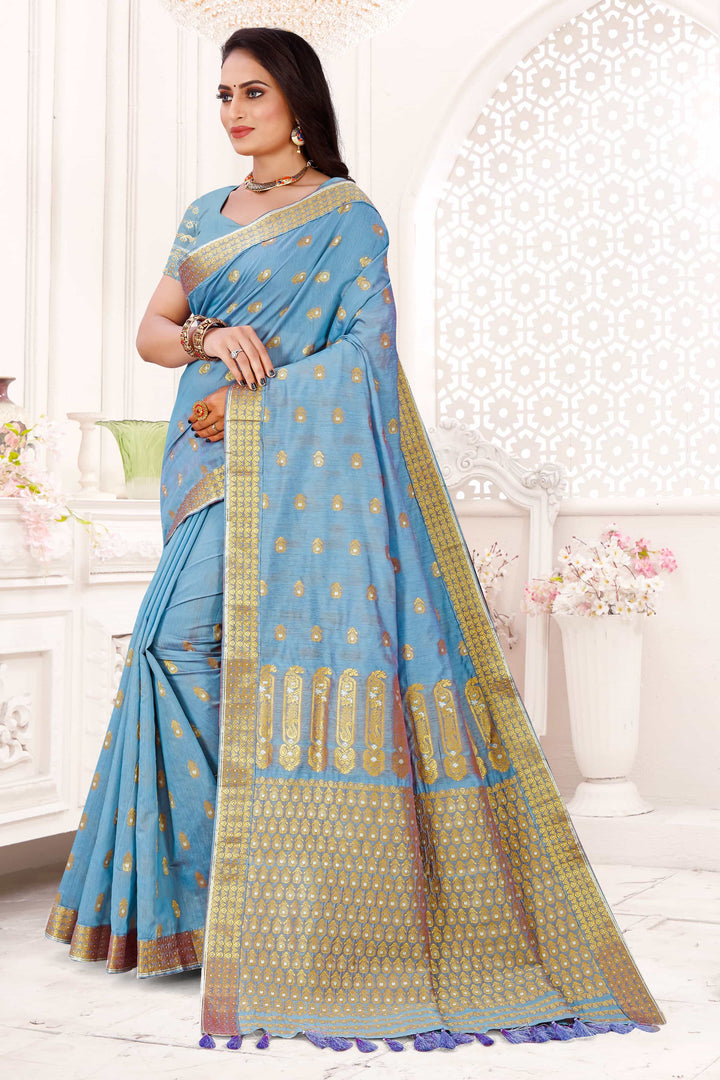 AC Cotton* Woven Assamese Saree