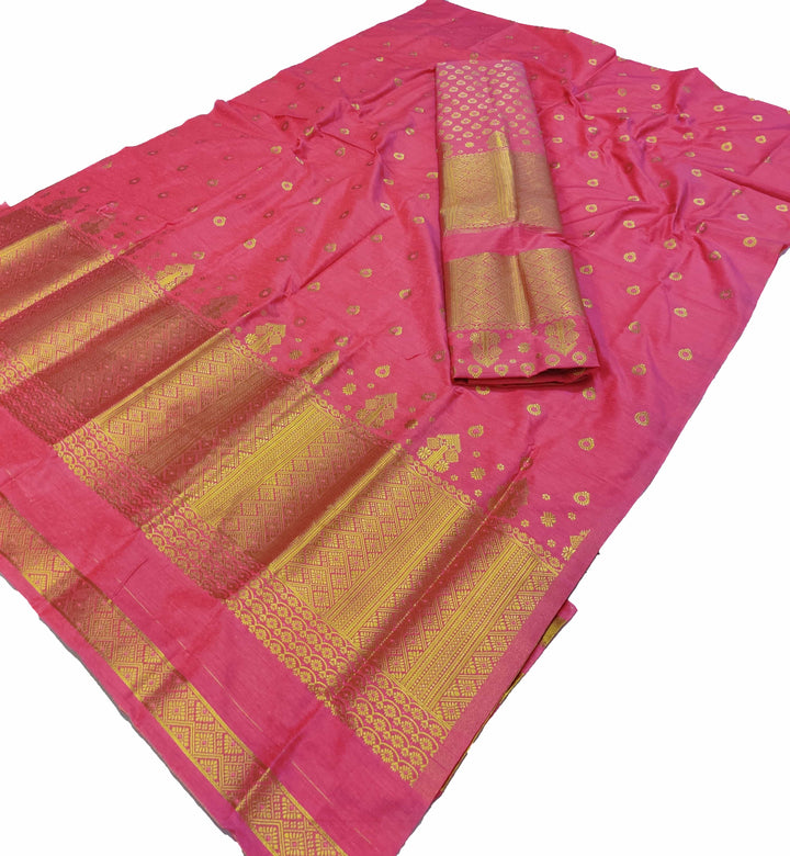 Gold Jari Super Cotton* Mekhela Sador