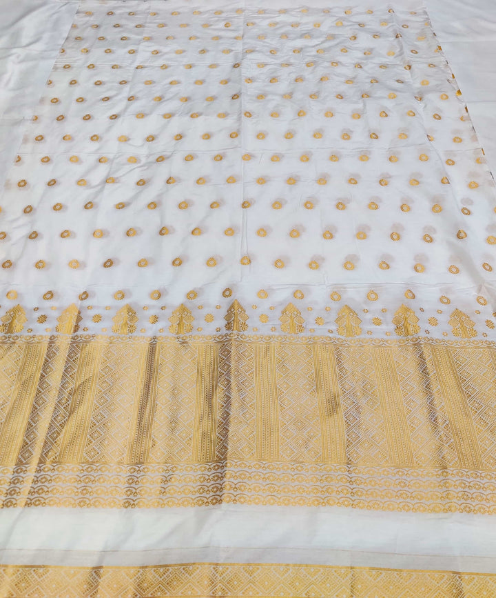 Gold Jari Super Cotton* Mekhela Sador