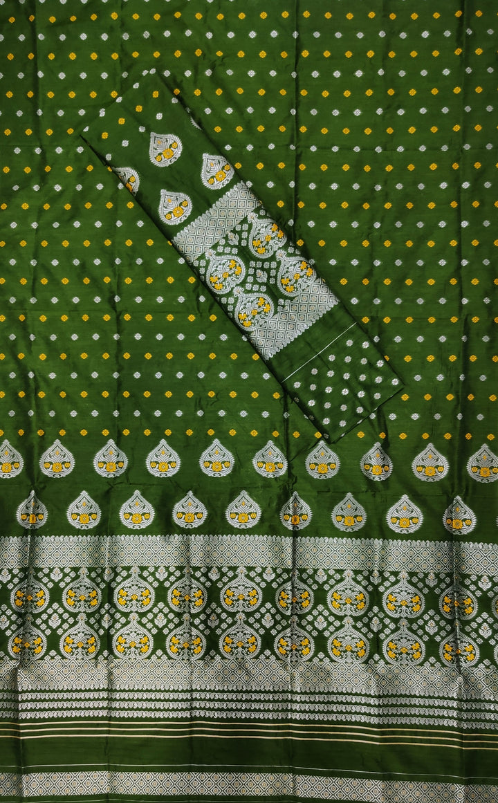 Silver Jari Super Cotton* Mekhela Sador