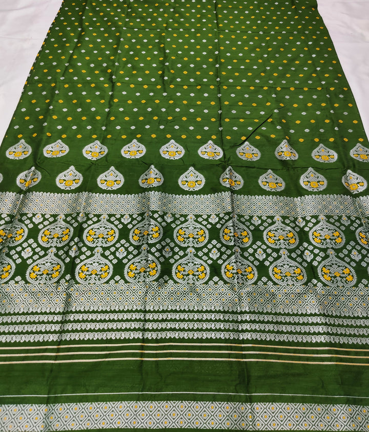 Silver Jari Super Cotton* Mekhela Sador