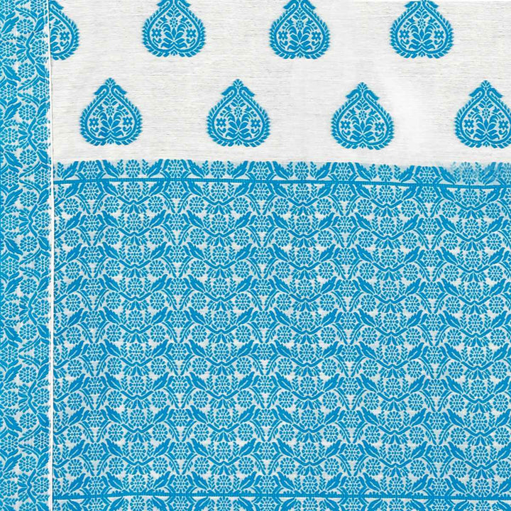 Weaving Dhaga Work AC Cotton* Mekhela Sador - King Khap & Small Buti