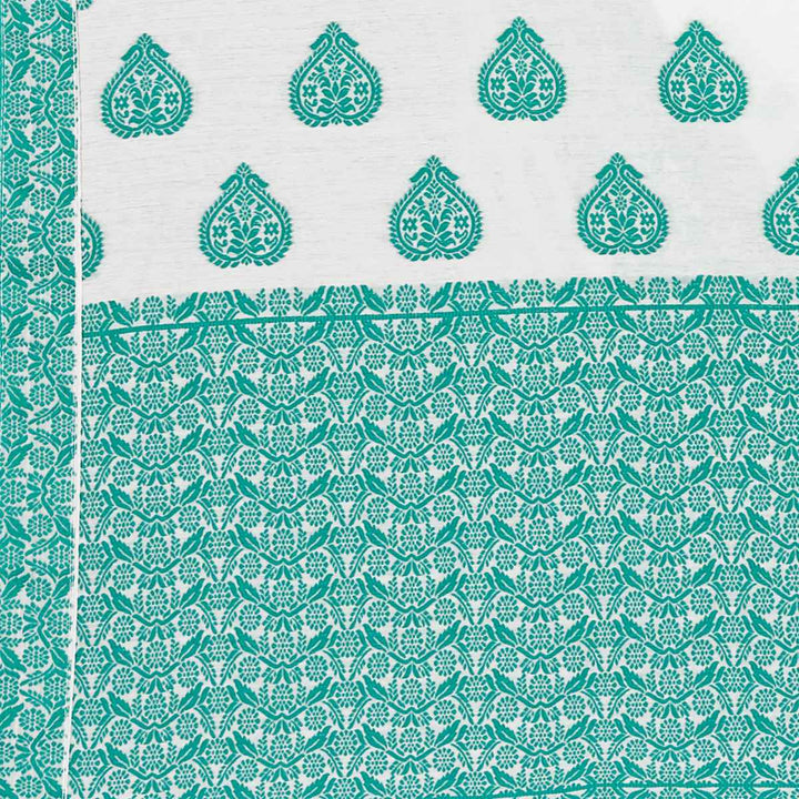 Weaving Dhaga Work AC Cotton* Mekhela Sador - King Khap & Small Buti