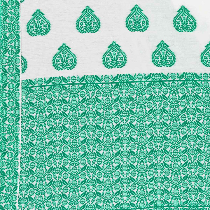 Weaving Dhaga Work AC Cotton* Mekhela Sador - King Khap & Small Buti