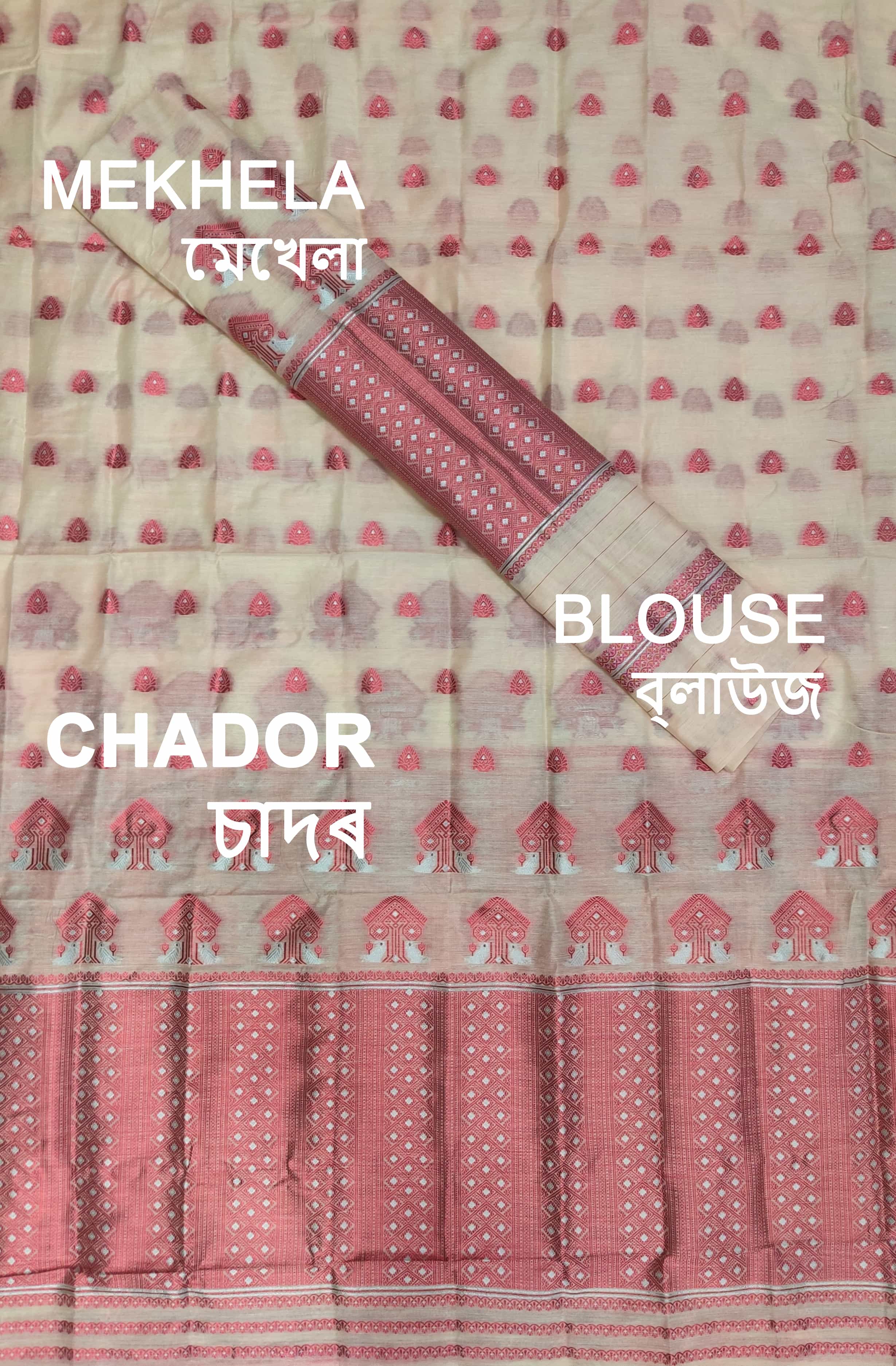 Colouring Jari AC Cotton* Mekhela Chador – Chadorkart