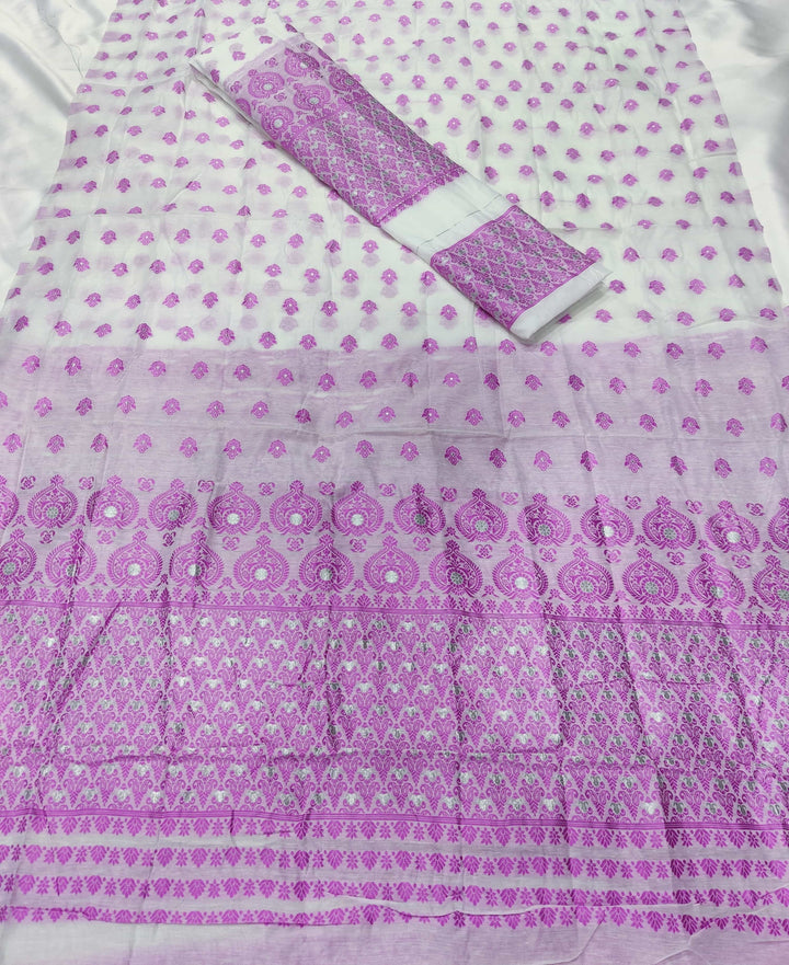 Weaving Dhaga Work AC Cotton* Mekhela Sador - Small Keri Aachal
