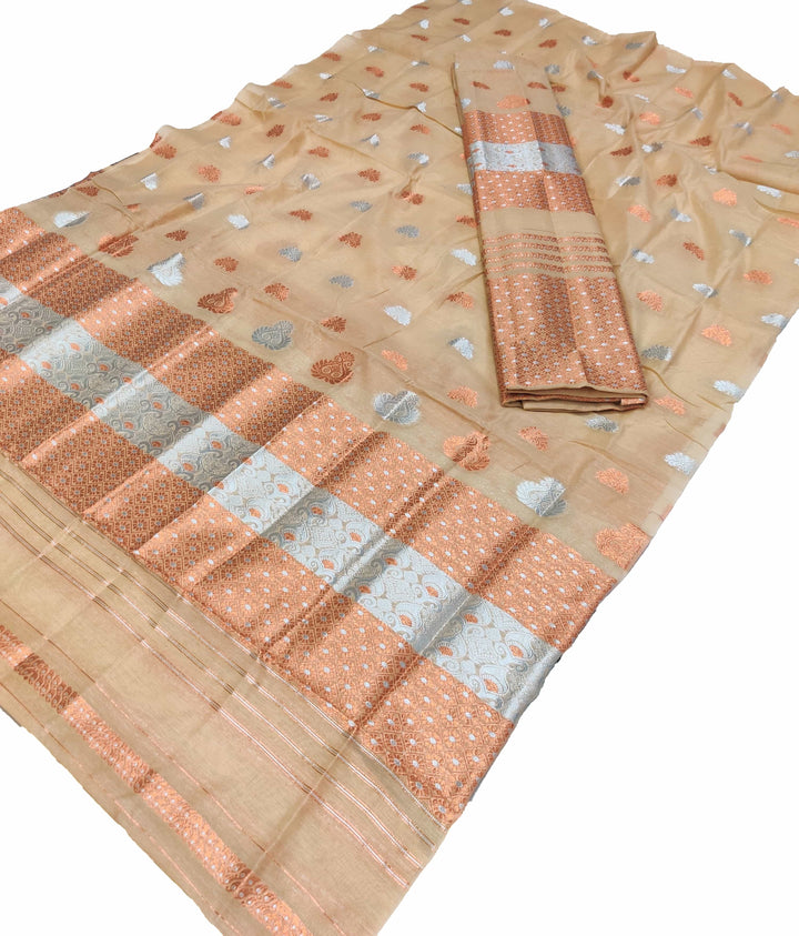 Colouring Jari AC Cotton* Mekhela Chador