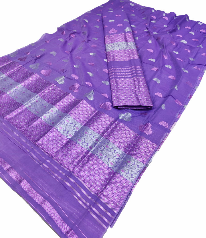 ৰং কৰা গুনা এ চি কটন মেখলা চাদৰ