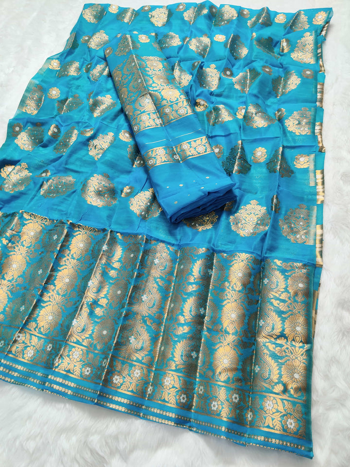 Copper Jari AC Cotton* Mekhela Chador