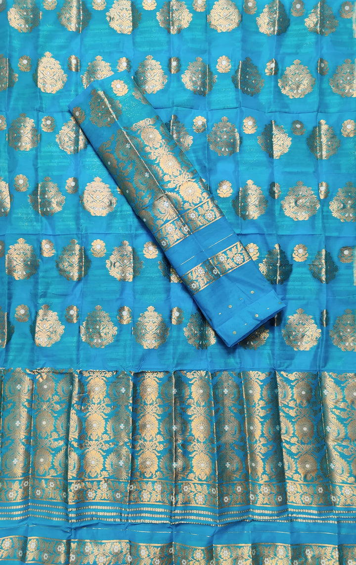 Copper Jari AC Cotton* Mekhela Chador