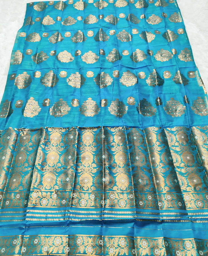 Copper Jari AC Cotton* Mekhela Chador