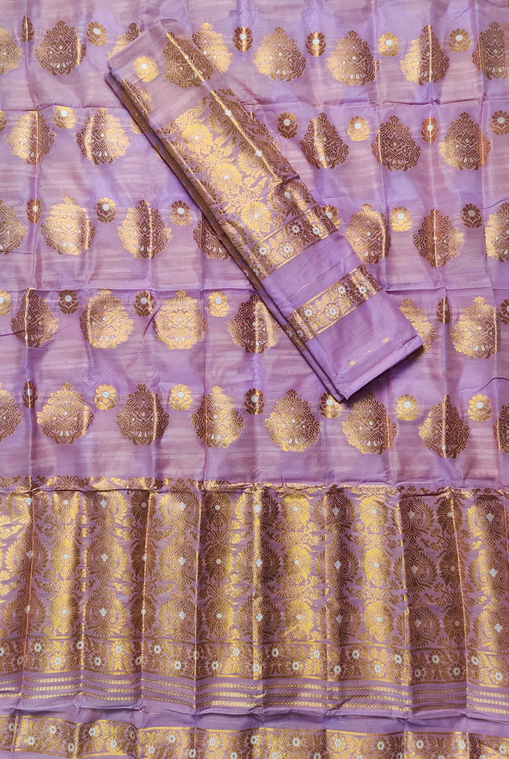 Copper Jari AC Cotton* Mekhela Chador