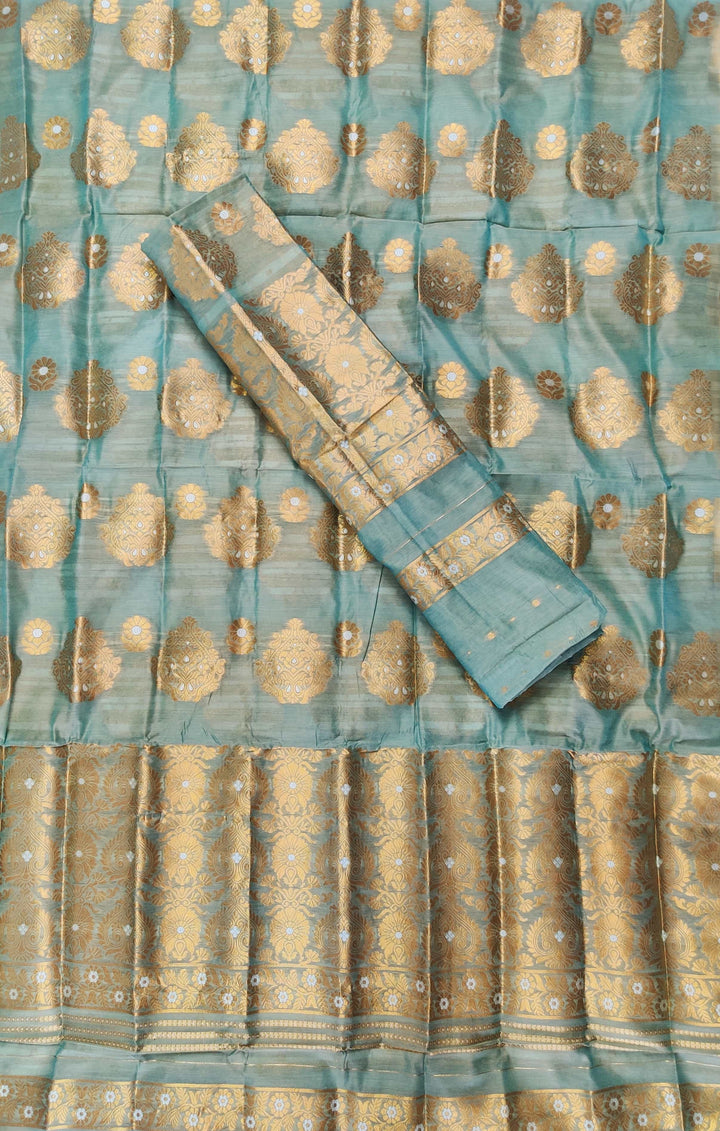 Copper Jari AC Cotton* Mekhela Chador