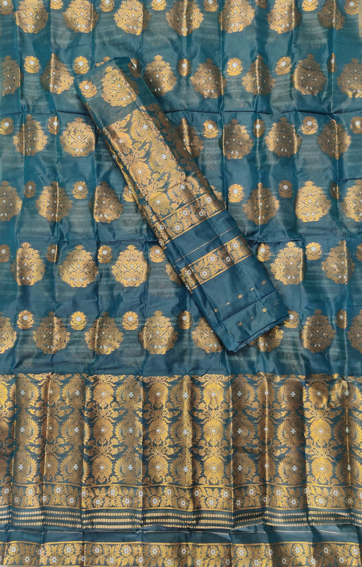 Copper Jari AC Cotton* Mekhela Chador