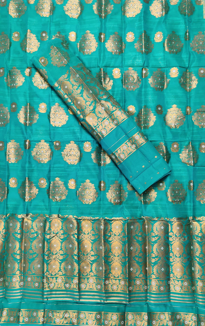 Copper Jari AC Cotton* Mekhela Chador
