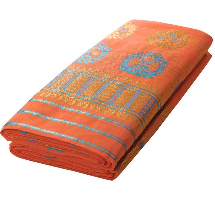 Jari-Dhaga AC Cotton* Mekhela Sador - King Khap With Miri Buti