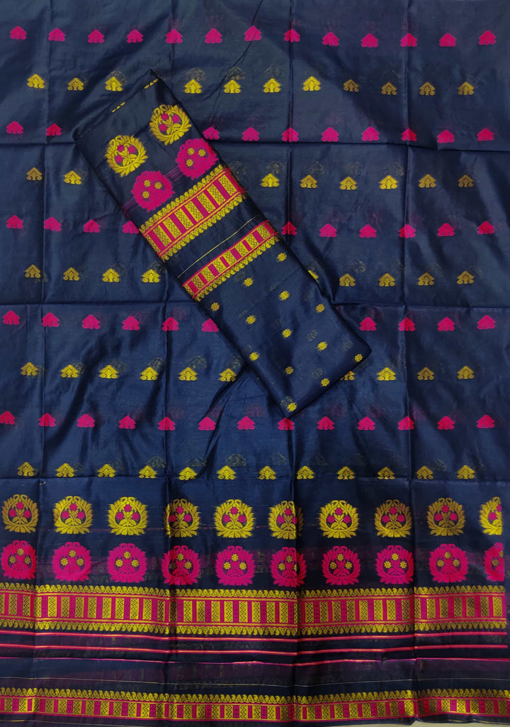 Jari-Dhaga AC Cotton* Mekhela Sador - King Khap With Miri Buti