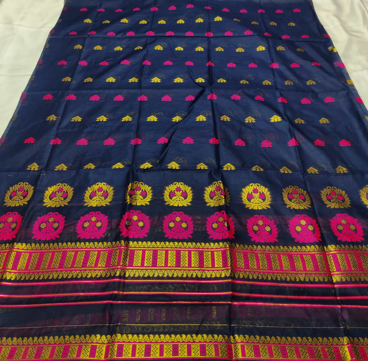 Jari-Dhaga AC Cotton* Mekhela Sador - King Khap With Miri Buti