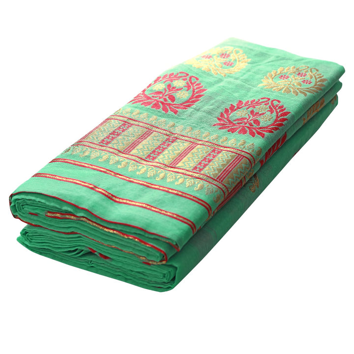 Jari-Dhaga AC Cotton* Mekhela Sador - King Khap With Miri Buti