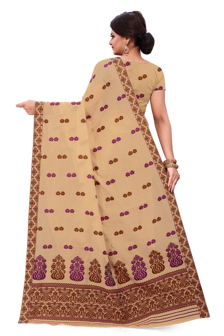 Weaving Two-Dhaga Work AC Cotton* Mekhela Sador
