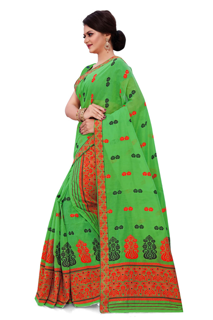 Weaving Two-Dhaga Work AC Cotton* Mekhela Sador