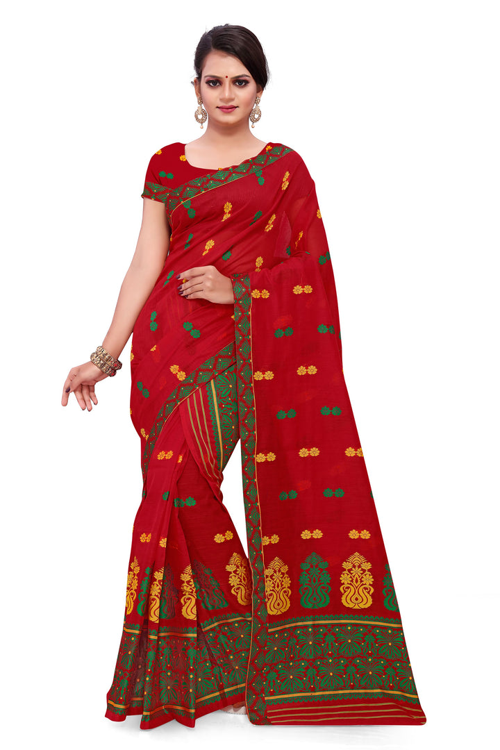 Weaving Two-Dhaga Work AC Cotton* Mekhela Sador
