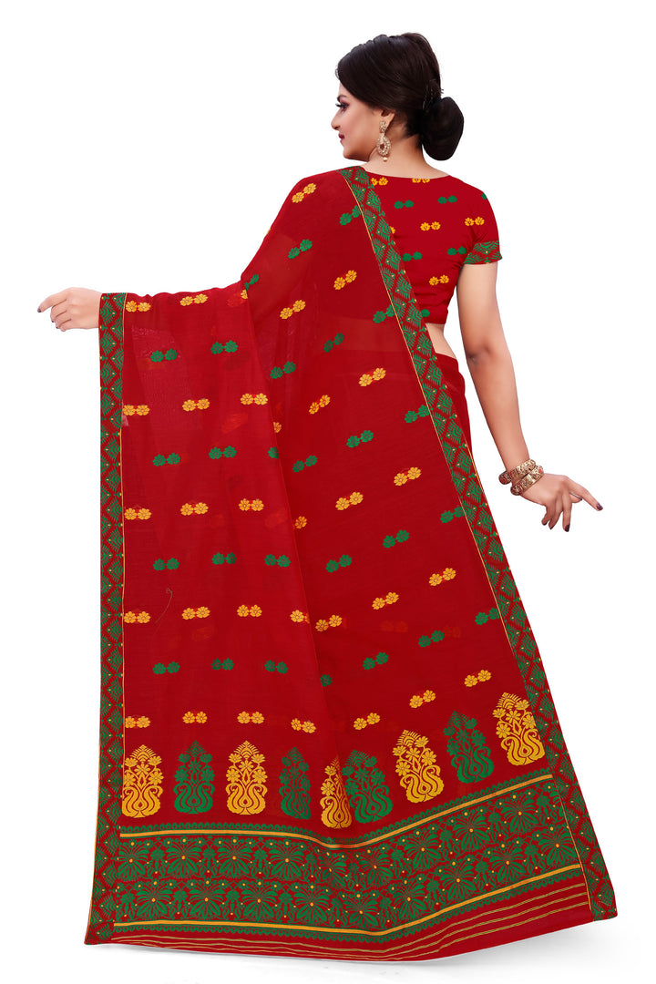 Weaving Two-Dhaga Work AC Cotton* Mekhela Sador