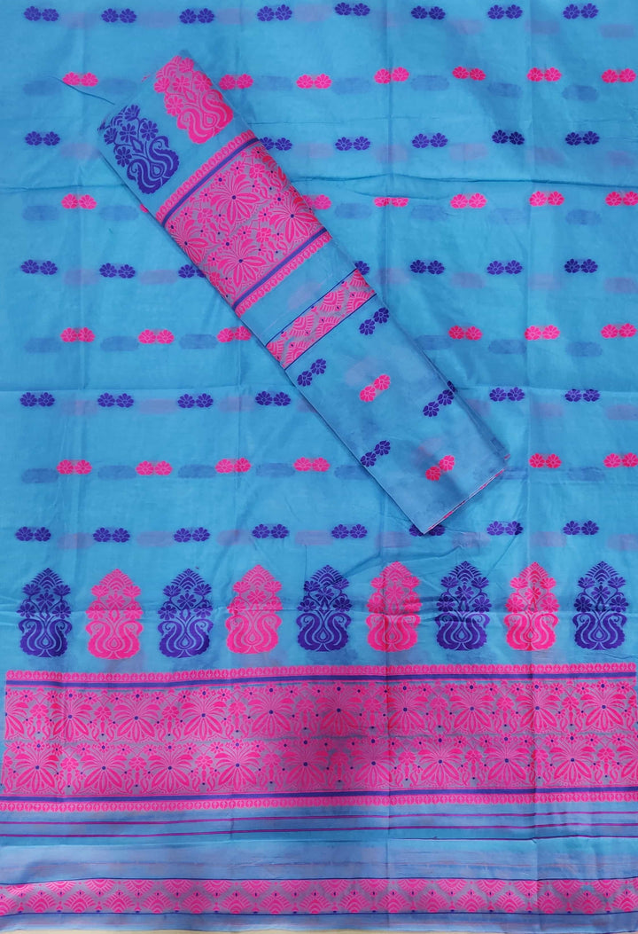 Weaving Two-Dhaga Work AC Cotton* Mekhela Sador