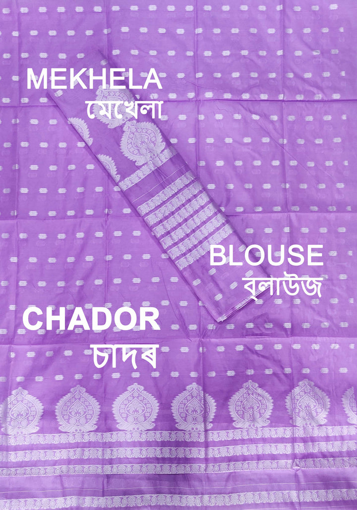 Weaving Dhaga Work AC Cotton* Mekhela Sador - King Khap