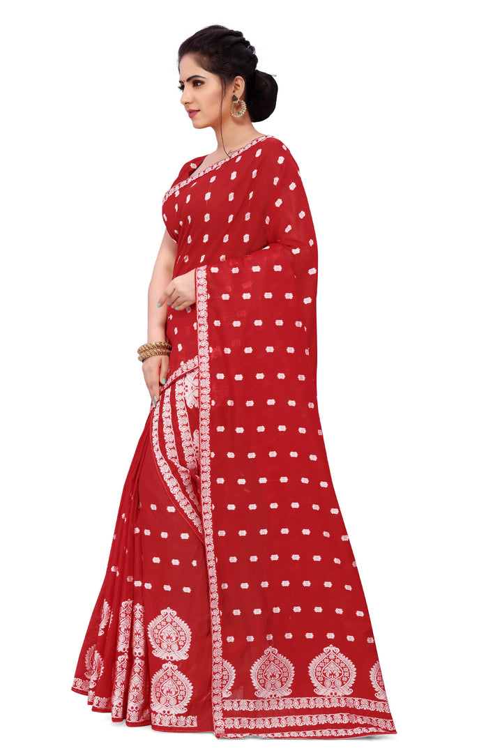 Weaving Dhaga Work AC Cotton* Mekhela Sador - King Khap