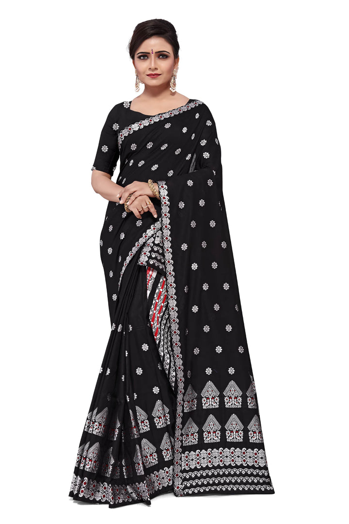 Weaving Dhaga Work AC Cotton* Mekhela Sador - Moor & Miri
