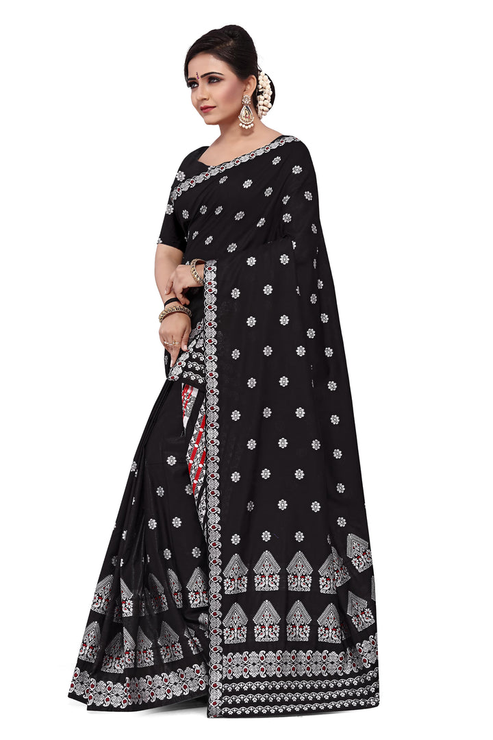 Weaving Dhaga Work AC Cotton* Mekhela Sador - Moor & Miri