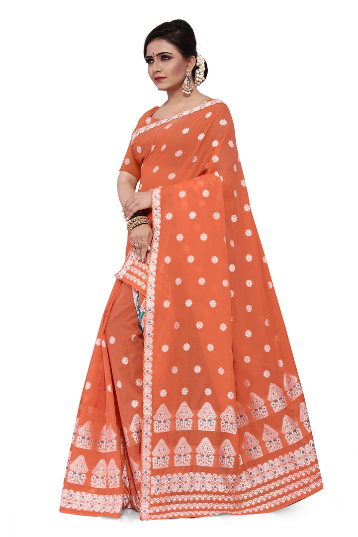 Weaving Dhaga Work AC Cotton* Mekhela Sador - Moor & Miri