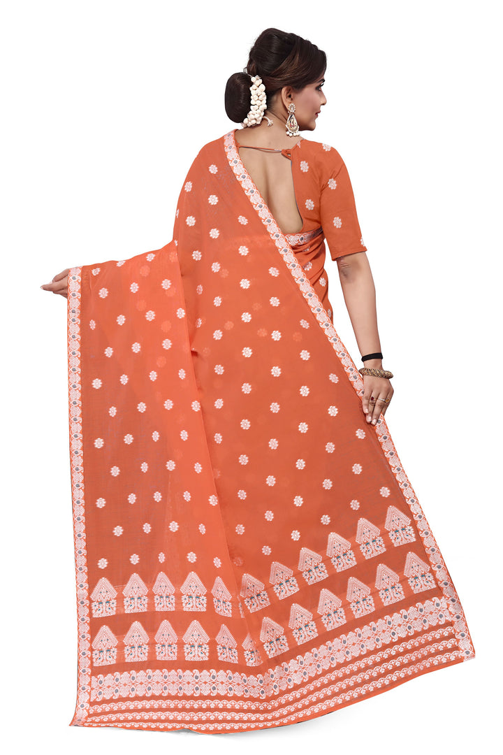 Weaving Dhaga Work AC Cotton* Mekhela Sador - Moor & Miri