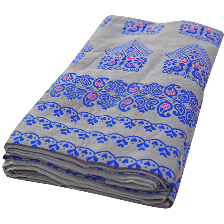Weaving Dhaga Work AC Cotton* Mekhela Sador - Moor & Miri