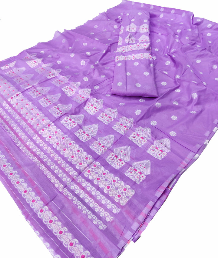 Weaving Dhaga Work AC Cotton* Mekhela Sador - Moor & Miri