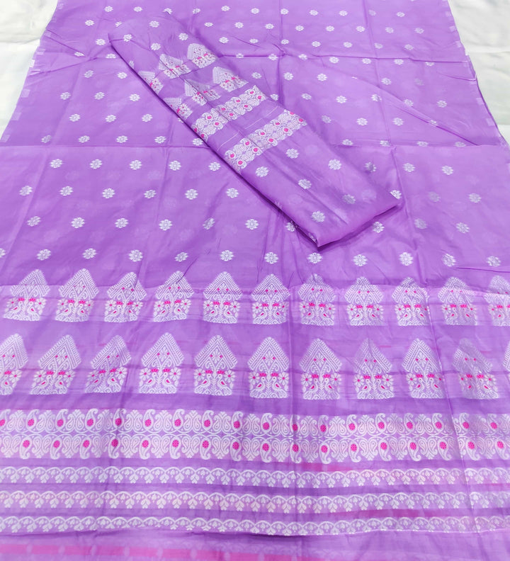 Weaving Dhaga Work AC Cotton* Mekhela Sador - Moor & Miri