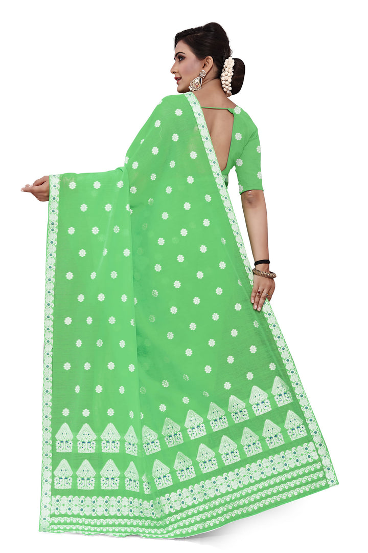 Weaving Dhaga Work AC Cotton* Mekhela Sador - Moor & Miri
