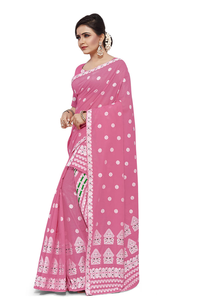 Weaving Dhaga Work AC Cotton* Mekhela Sador - Moor & Miri