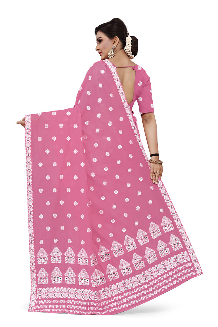 Weaving Dhaga Work AC Cotton* Mekhela Sador - Moor & Miri